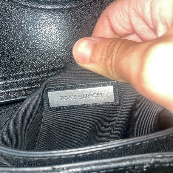 🖤 Tory Burch Fleming silver chain quilted bag flap bag crossbody bag travel bag - Picture 9 of 17